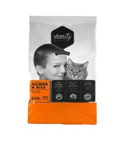 AMITY CAT PREMIUM  ADULT SALMON&RICE 600GR