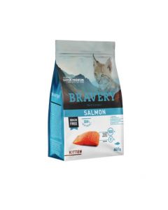 BRAVERY CAT KITTEN SALMON 600 GR