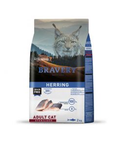 BRAVERY CAT ADULT STERILIZED HERRING 2KG