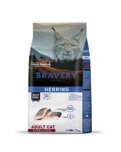 BRAVERY CAT ADULT STERILIZED HERRING 7KG