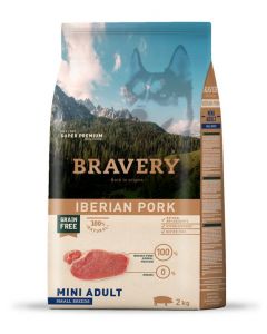 BRAVERY DOG MINI ADULT PORK IB. 2KG