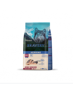 BRAVERY DOG MINI SENIOR HERRING 2KG