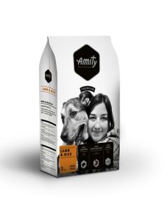 AMITY DOG PREMIUM ADULT LAMB&RICE 3KG