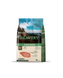 BRAVERY DOG PUPPY CHICKEN  MED-LARGE BR. 4KG