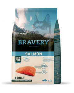 BRAVERY DOG ADULT SALMON  MED-LARGE BR. 4KG