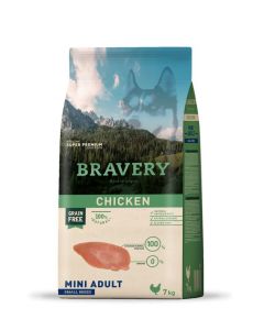 BRAVERY DOG MINI ADULT CHICKEN 7KG