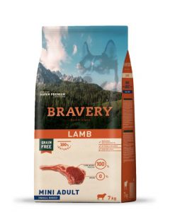 BRAVERY DOG MINI ADULT LAMB  7KG