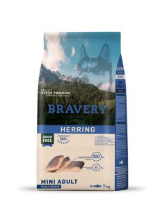 BRAVERY DOG MINI ADULT HERRING  7KG