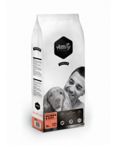 AMITY DOG PREMIUM ADULT SALMON&RICE 15KG