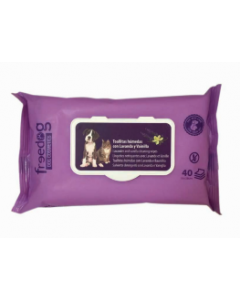 FREEDOG TOALLITAS LAVANDA & VAINILLA (40PCS)