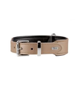 HUNTER Collar Standard 27 nickel plated genuine cow leather