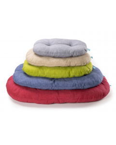 LEO PET COLCHON OVAL NETTUNO COLORES LISOS MIXTOS 70X50 CM