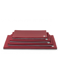 LEO PET COLCHÓN MARTE OXFORD PANAL BURDEOS/GRIS 60X100X4 CM
