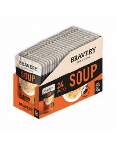 BRAVERY CAT SOUP SALMON & PUMPKIN 24U 40G