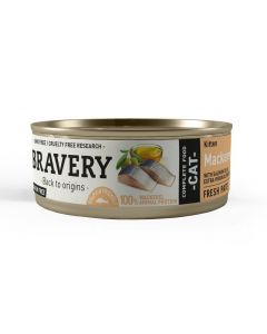 BRAVERY CAT  HUMEDO KITTEN MACKEREL 12X70GR