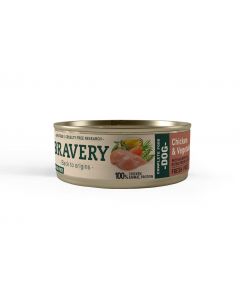 BRAVERY DOG HUMEDO CHICKEN AND VEGETABLES 24X80GR