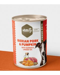 AMITY DOG HUMEDO CERDO IBÉRICO Y CALABAZA 400GR