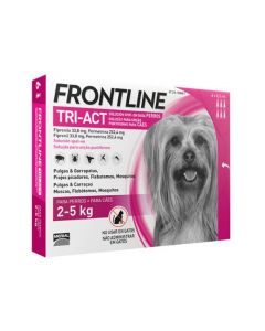 FRONTLINE TRI-ACT 6 PIPETAS DE 2 A 5 KG, 0,5ml
