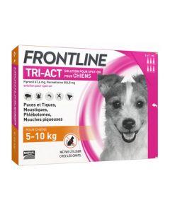 FRONTLINE TRI-ACT 6 PIPETAS DE 5 A 10 KG, 1 ml
