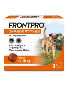 FRONTPRO COMPRIMIDOS MASTICABLES DE 4 A 10KG (3 UNID)