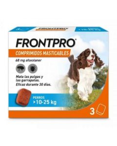 FRONTPRO COMPRIMIDOS MASTICABLES DE 10 A 25KG (3 UNID)