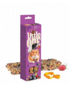 LITTLE ONE  STICK HAMSTERS,RAT,GERBILS WITH BERRIS 2X60GR