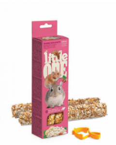 LITTLE ONE STICK HAMSTERS,RAT,GERBILS, PUFFED RICE 8X110GR