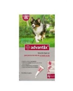 ADVANTIX 4 x 2,5 (DE 10 A 25 KG)