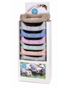 LEO PET EXPOSITOR CUNAS RODI COLORES LISOS PASTEL SURTIDO 43X56 CM (14 UNIDADES POR EXPOSITOR)