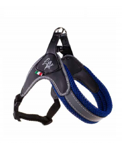 LEO PET ARNÉS AIRSOFT PVC/MALLA/POLIPOLIMETRICO TAMAÑO 4,CM.50-60 AZUL REAL