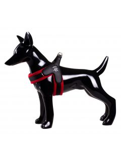 LEO PET ARNES DE PVC-NYLON-MALLA ROJO T-4 50-60CM