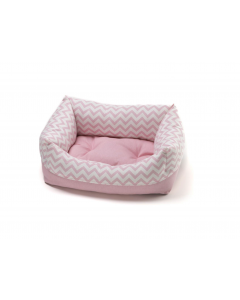 LEO PET CAMA RODI ZIG ZAG ROSA 40X50 CM