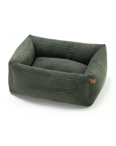 LEO PET CAMA ELBA TERCIOPELO VERDE 60X70 CM