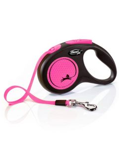 CORREA FLEXI NEW NEON M CINTA 5M ROSA NEÓN