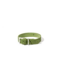 LEO PET FATTED LEATHER COLLAR 40x2 CM GREEN
