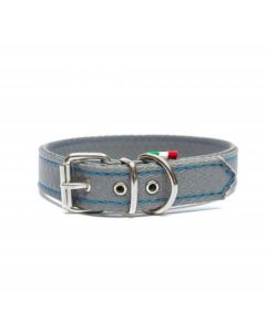 LEO PET COLLAR DE TELA IMPERMEABLE OXFORD COLOR GRIS 30x2 CM