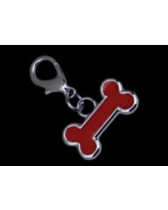 FREEDOG COLGANTE HUESO ESMALTADO ROJO