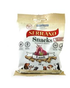 SERRANO SNACK PERRO DE CORDERO (25UNID) 100GR