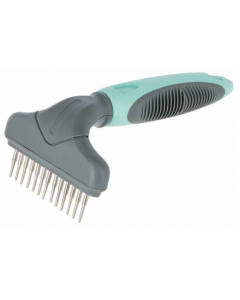 LEO PET RASTRILLO DE UNA FILA CON DIENTES GIRATORIOS 15X9 CM