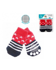 LEO PET CALCETINES PERRO STAR&STRIPS TALLA M PACK 2