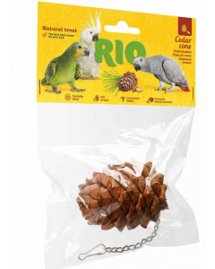 RIO PIÑA DE CEDRO NATURAL PARA PÁJAROS (1 UD)