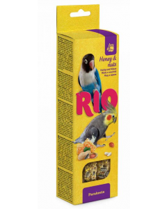 RIO BARRITAS-MIEL-NUECES PEQUE. COTORRAS 2X75GR