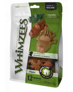 WHIMZEES COCODRILO 8,7 CM M MIX (BOLSA 12 UN)