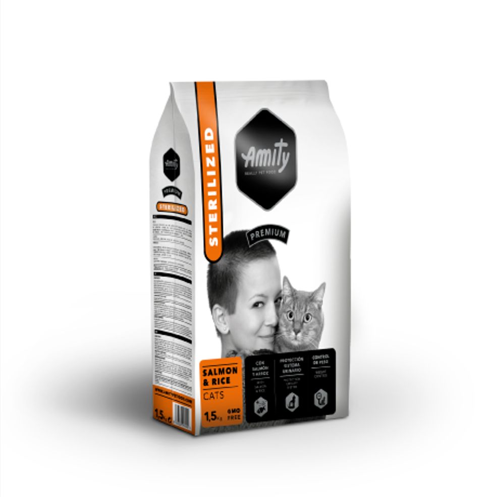 AMITY CAT PREMIUM  STERILIZED SALMÓN 1,5KG