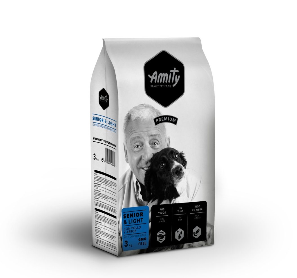 AMITY DOG PREMIUM SENIOR & LIGHT 3KG