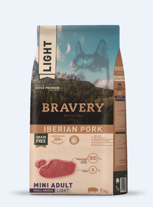 BRAVERY DOG MINI ADULT LIGHT 7KG