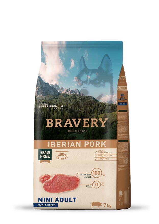 BRAVERY DOG MINI ADULT IBERIAN PORK 7KG
