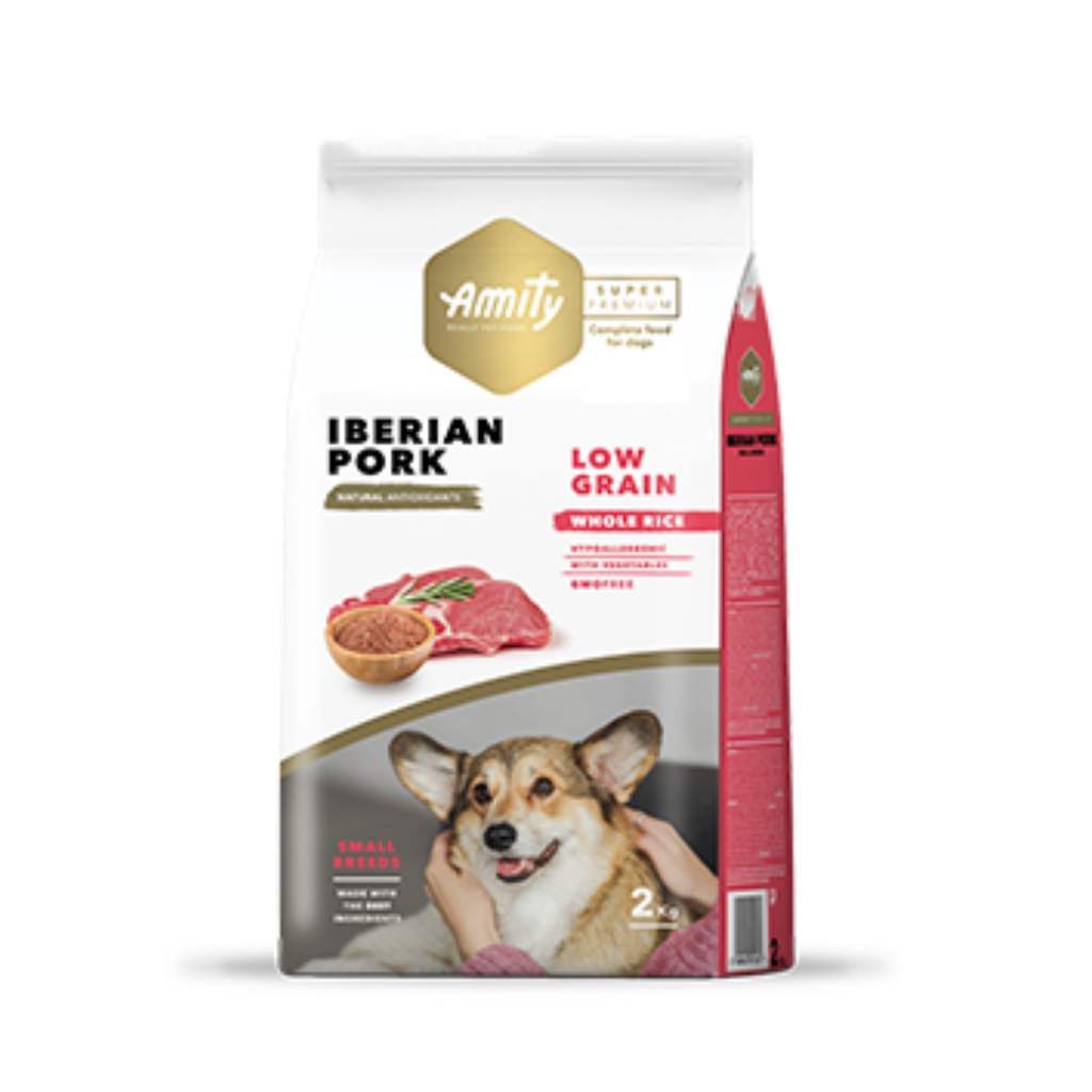 AMITY DOG LOW GRAIN MINI ADULT IBERIAN PORK 7KG