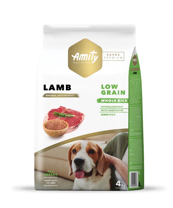 AMITY DOG LOW GRAIN ADULT LAMB 14KG