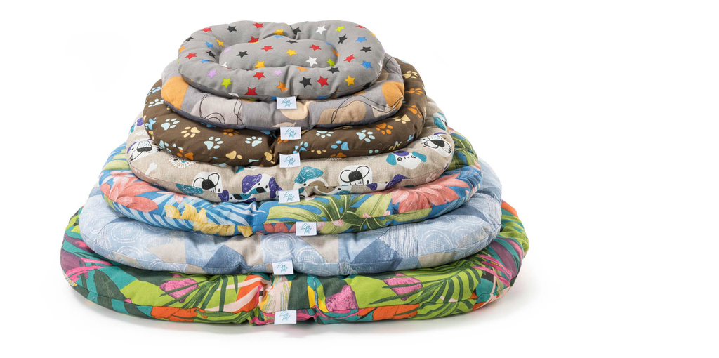 LEO PET JUEGO DE 7 COJINES DE TELA MIXTA FLOCONNE